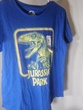 Jurassic Park T-Rex Dinosaur adult  Size XXL - Ultra Blue